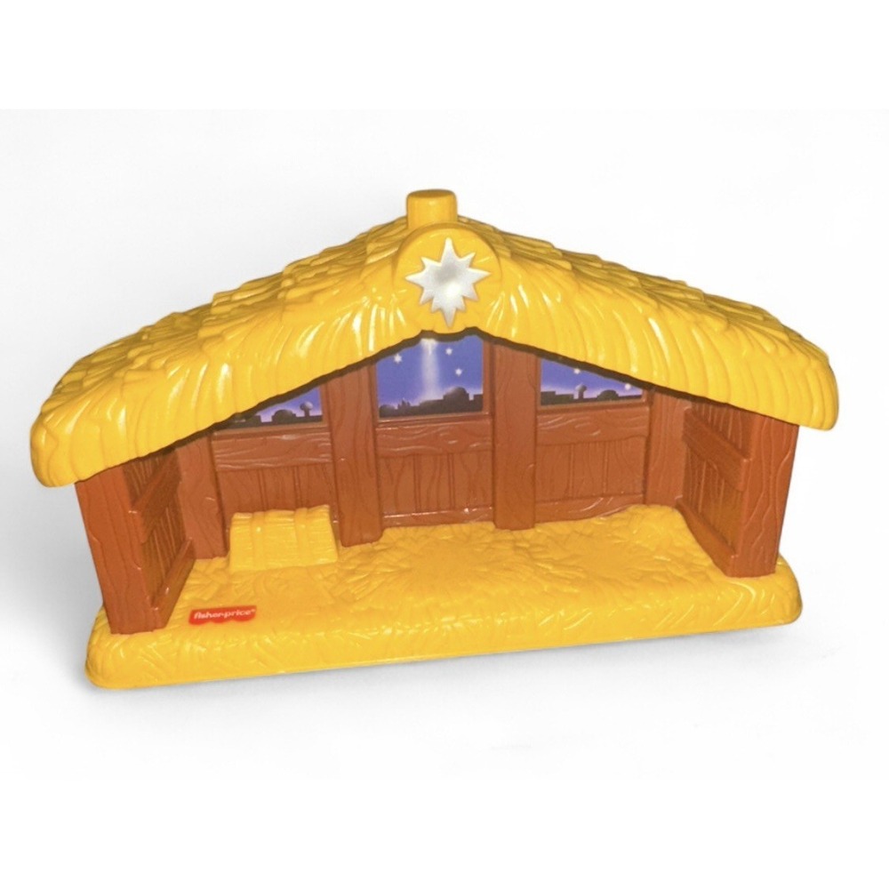 2002 Mattel Fisher Price Little People Nativity Set‎ Replacement Barn Stable
